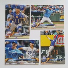 2018 TOPPS UPDATE SERIES KANSAS CITY ROYALS TEAM SET 4 CARDS LOT