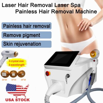 1064/755/808nm Diode Laser Permanent Painless Body Hair Removal Beauty Machine