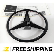 Gloss Black Star Trunk Emblem for Rear Lid Logo Badge Mercedes AMG C Class W204