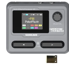 SONICAKE Pocket Master Guitar Modeling IR Cabinets Multi-Effects Pedal Stereo