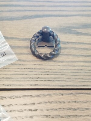 Top Knobs Normandy-Twisted Ring Pull Backplate M639 Patina Rouge: 2 available