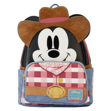 Image of Loungefly Disney Western Mickey Mouse Cosplay Mini Backpack