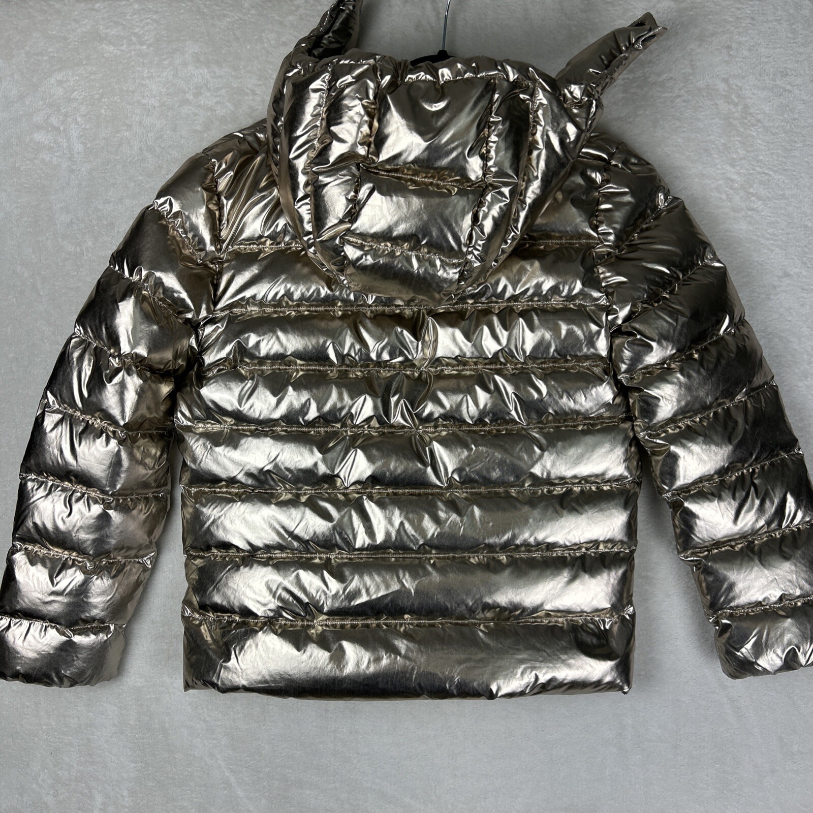 Polo Ralph Lauren Metallic Puffer Down Jacket Duck Feather Big Kids Sz XL 16 image 2