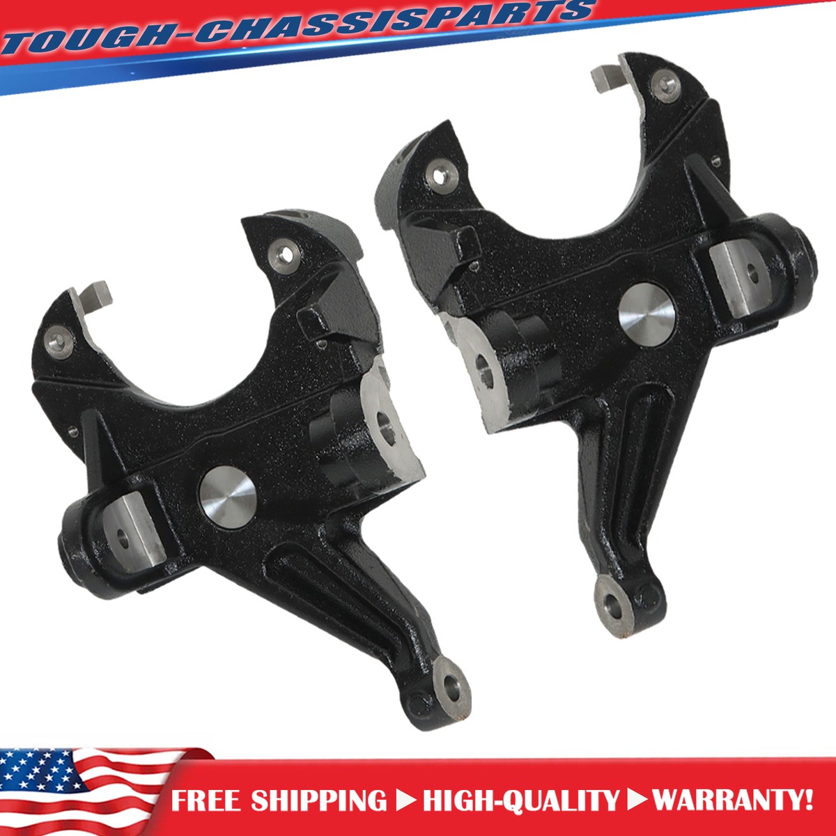 For Chevrolet Chevy C10 New 3 in C-10 Lowering Drop Spindle 1.25 Rotor 2WD
