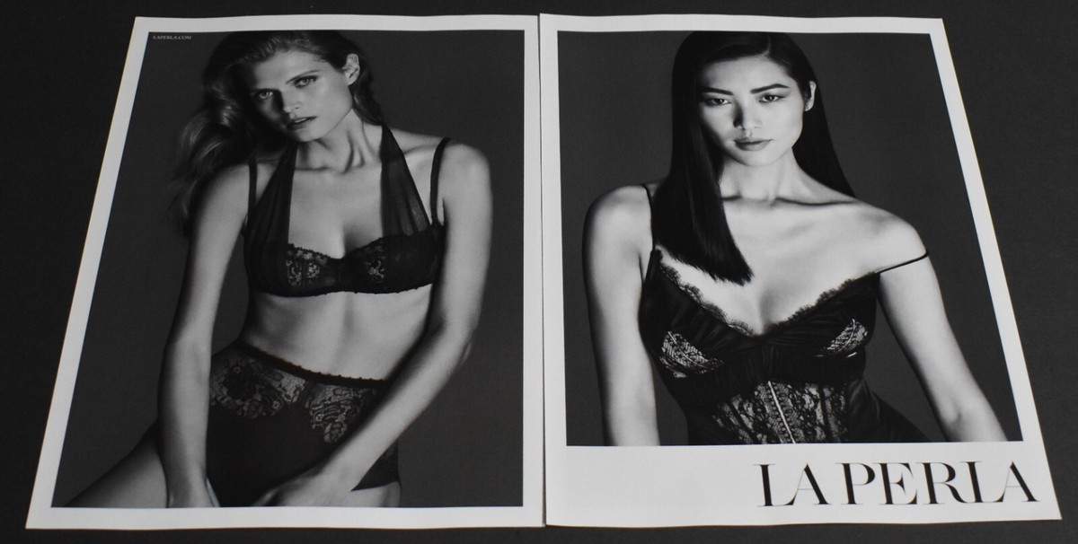 2014 Print Ad Sexy Fashion Lady La Perla Lingerie Blonde Beauty