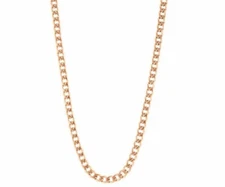 6mm x 23" Rose Gold Plated Miami Cuban Curb Chain Necklace Chain with Gift Pouch