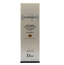 DIOR HYDRACTION DEEP HYDRATION SKIN TINT SHADE 1 PORCELAIN FPS 20 SPF 50ML NIB