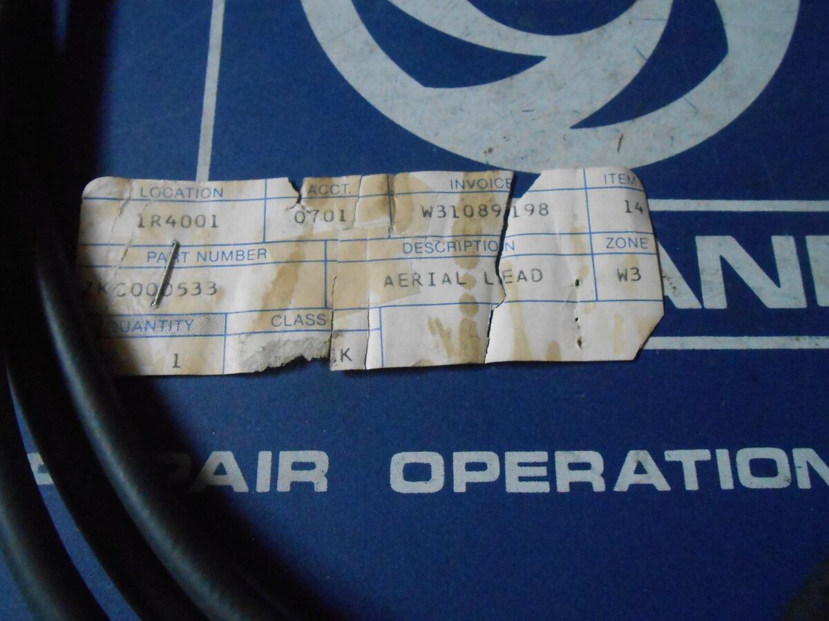 NOS British Leyland Antenna Extension Lead Triumph TR6 TR7 NOS British Leyland Antenna Extension Lead Triumph TR6 TR7