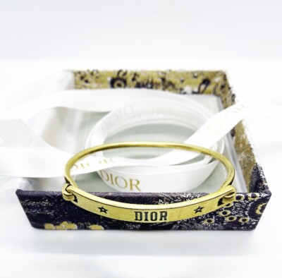 DIO(R)EVOLUTION BRACELET IN AGED GOLD TONE FINISH METAL