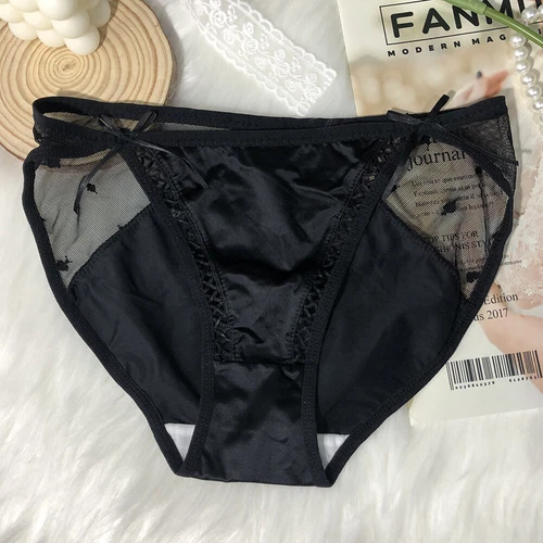 Pack Of 5 Womens Sexy French Satin Panties Briefs Underwear Lot String Bikinis - Picture 10 of 13