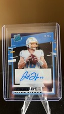 2020 Chronicles Donruss Clearly Justin Herbert Blue Rated Rookie Auto # 24/35