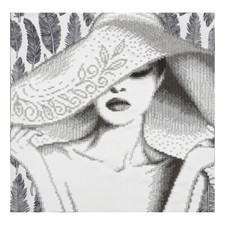 Bead Embroidery Kit DIY Craft Kit stamped Bead Needlepoint Lady t-0847