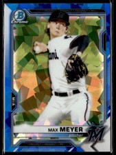 2021 Bowman Chrome Sapphire Max Meyer B Miami Marlins #BCP-66