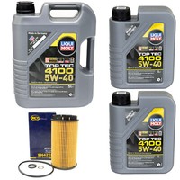 MotoröL Set Top Tec 4100 5W-40 Liqui Moly 7 Liter + ÖLfilter FüR Alfa Romeo 164