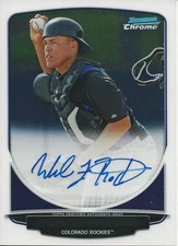 2013 Bowman Chrome Wilfredo Rodriguez AUTO Colorado Rockies