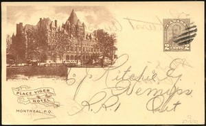 CANADA RY VIEW BROWN ARCH/PLACE VIGER AUG 1932 CPR J80