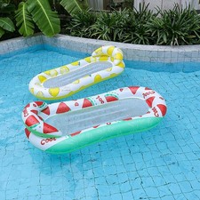 Inflatable Water Hammock Pool Float Lounger Bed Swim Ring Beach Chair Summer Fun