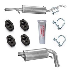 Mitteltopf Endtopf Auspuff +Montagezubehör für Seat Alhambra I 2.0i 7V8,7V9