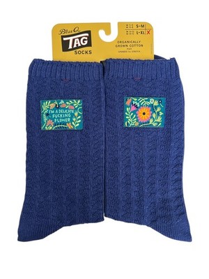 Blue Q Tag Socken, dunkelblau, Größe L - XL