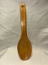 2-Piece Set Of Bamboo Or Wood Serving  Spoons Kitchen Utensil Rice Never Used