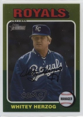 2024 Topps Heritage High Number Managers Chrome /699 Whitey Herzog #146 HOF 0y9e