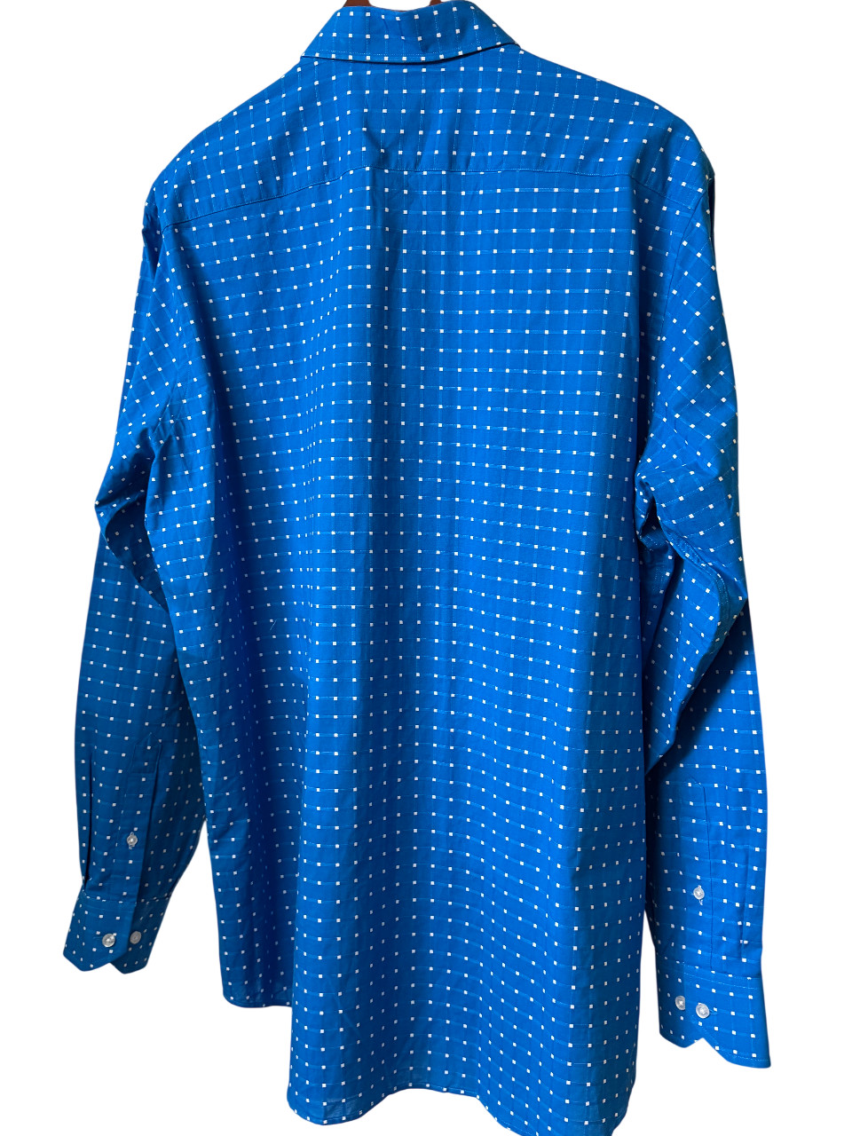 Tailorbyrd Men’s Blue Plaid Button Down Shirt XL … - image 2