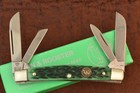 HEN & ROOSTER BERTRAM CUTLERY SOLINGEN GERMANY GREEN BONE CONGRESS KNIFE (27825)