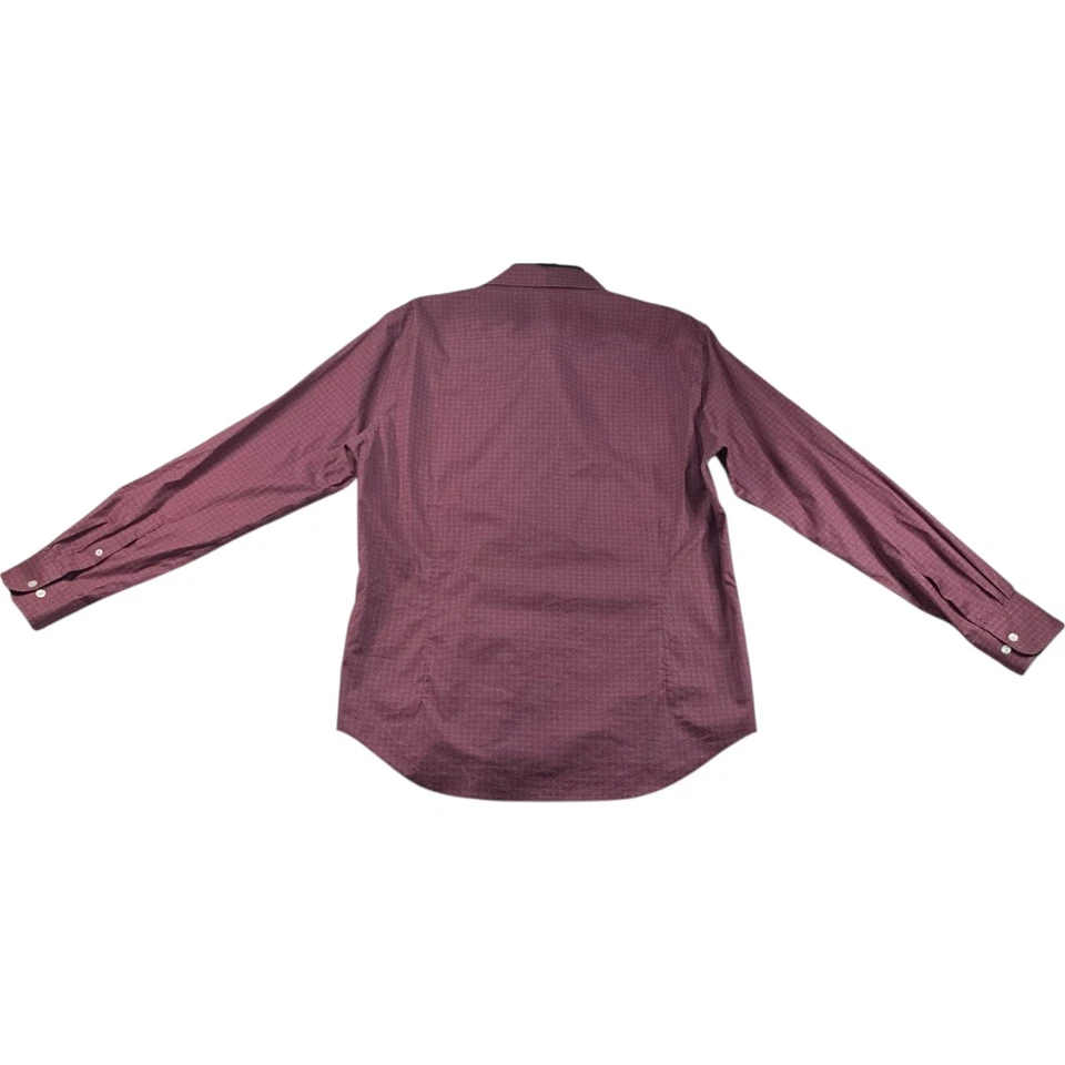 Рубашка Awearness Kenneth Cole на пуговицах мужская размер большой бордовый с длинным рукавом - Изображение 2 из 4