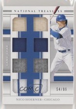 2020 Panini National Treasures Game Gear Materials Eights 54/99 Nico Hoerner ht1