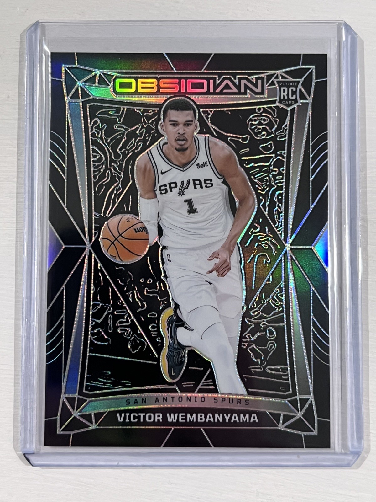 Panini 2023-24 Obsidian Victor Wembanyama RC Base Set #9 True Rookie Card