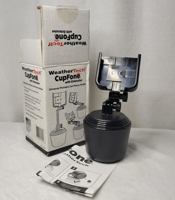 Weathertech CupFone Universal Portable Cell Phone Holder OPEN BOX With Extension