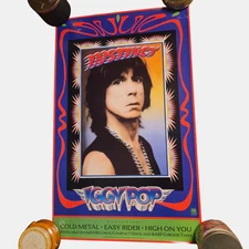 Iggy Pop Instinct Album Promo Poster Display 17x27 Vintage 1988 A&M Records Rock