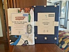 Pottery barn Avengers Marvel holiday gift birthday bed star sham boy kid SET 2 m