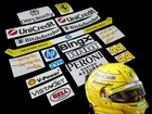 Motorsport Helmet Stickers F 1 2026 Lewis Hamilton Custom Set Full Size 1.1 One