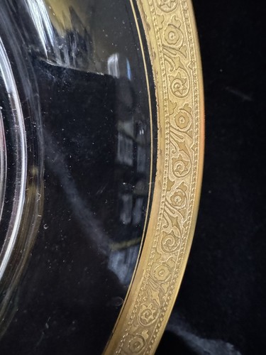 (6) Tiffin Franciscan 'Minton' Gold Encrusted 9.5 Inch DINNER PLATES -Multiples - Picture 4 of 6