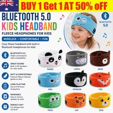 Bluetooth 5.0 Kid Headphones Headband Fleece Headband Children Baby Toddler HOT