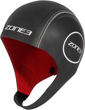 ZONE3 Neoprene Swim Cap Small Heat Tech Cold Water Black