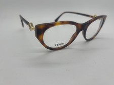 NEW FENDI FE50099I 053 Havana Cat Eye Eyeglasses 53-18-140mm Comes w/Full Set