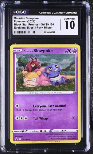 Galarian Slowpoke graded CGC 10 for sale on eBay
