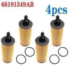 4Pcs 68191349AC 68191349AB Oil Filter For Chr...