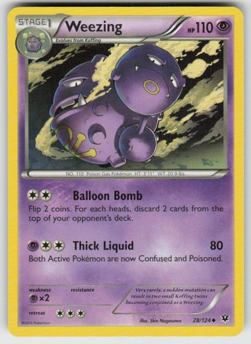 Weezing 28/124 Uncommon XY - Fates Collide