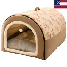 Detachable Soft Tent Dog House Dog Cave Shelter Comfortable for Medium Dogs Cats