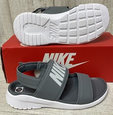 Nike Mujer Talla 7 Tanjun Gris Blanco Sandalias Platino Zapatos con Cordones 882694-002