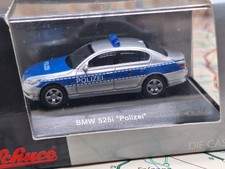 Schuco Model Car 1:87 H0 BMW 525i Police Blue