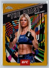 2025 Topps Chrome UFC #AKA-10 Manon Fiorot AKA Gold Refractor #/50