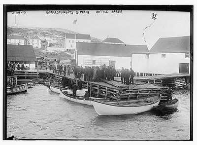 Photo:Correspondents and Perry, Battle Harbor