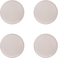 Lot de 4 Coussins de Chaise Ronds  30 cm  Lavables  Antidérapants et Conforta...