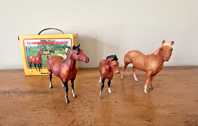Vintage Breyer Quarter Horse Family No. 3043 w/ Original Box   3 Horse Set