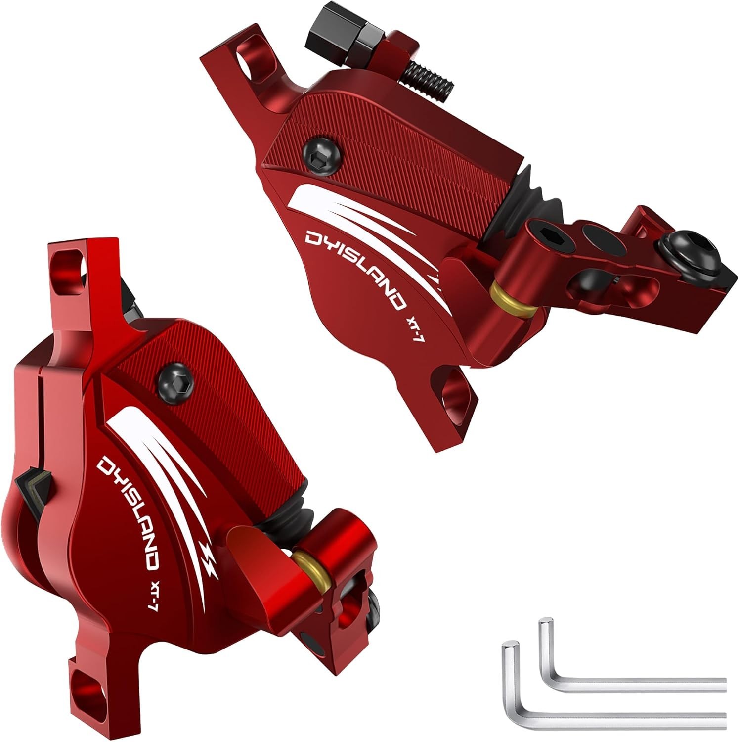 XT-7 Hydraulic Disc Brakes Calipers,Line Pulling/Cable Actua