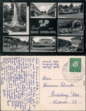 Bad Driburg Kurpark mit Springbrunnen, Eingan...